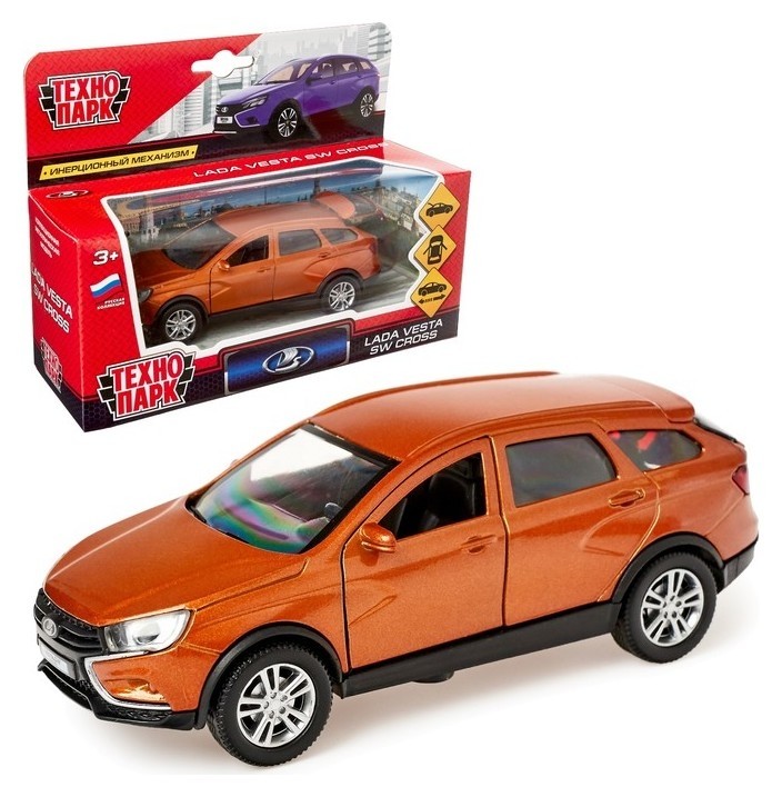 

Машина металлическая Lada Vesta SW Cross 12 см, Оранжевый