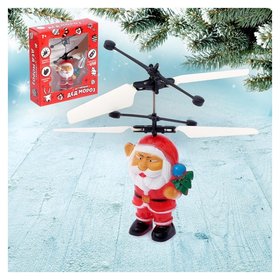 Супербол Дед Мороз летает, работает от аккумулятора, заряжается от USB Woow toys