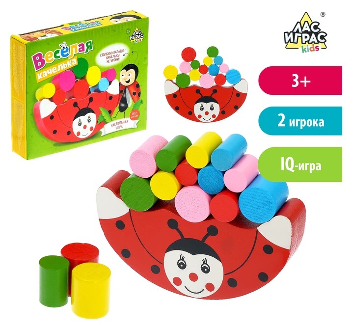 

Настольная развивающая игра Весёлая качелька божья коровка