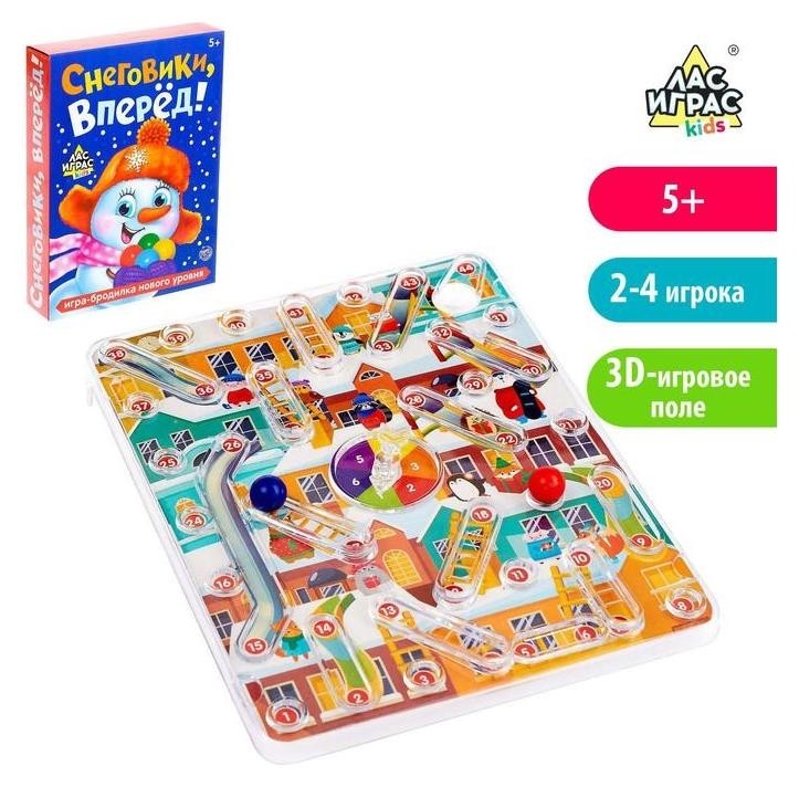 

Настольная игра-бродилка Снеговики, вперёд!