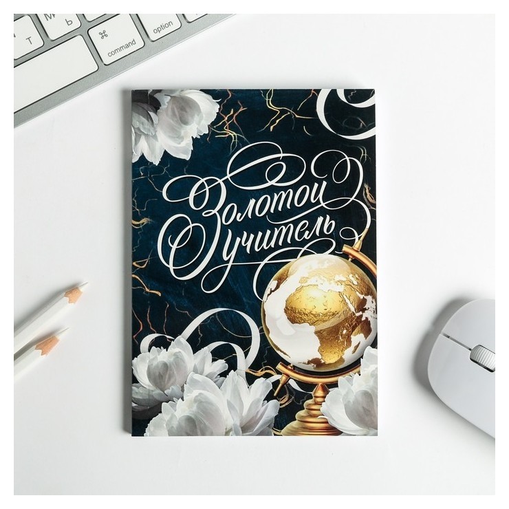 

Ежедневник А6, 64 л. Золотой учитель, Микс
