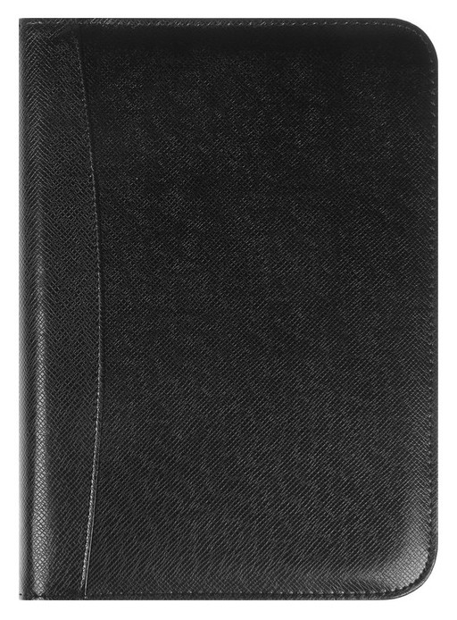 Органайзер на кольцах, формат А5, 100 листов, линия, с калькулятором, чёрный, на молнии