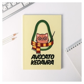 Ежедневник в тонкой обложке Avocato kedavra А5, 80 листов ArtFox