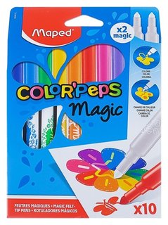 Фломастеры, меняющие цвет Color'peps Magic, 8 цветов + 2 волшебных серых фломастера Maped