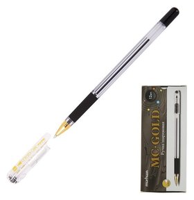 Ручка шариковая MunHwa MC Gold, узел 0,5 мм, чернила чёрные, штрихкод на ручке Munhwa