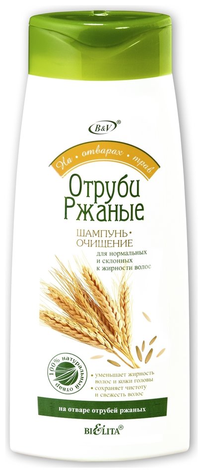 Отзыв на Шампунь для нормальных и жирных волос очищающий Отруби ржаные