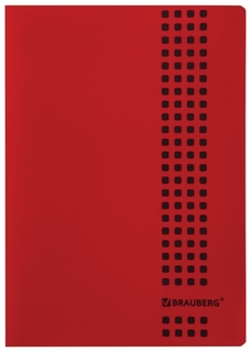 Тетрадь в клетку Metropolis, цвет красный, 40 листов А4 Brauberg