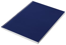 Тетрадь в клетку на евроспирали. цвет синий, 96 листов А4 Staff