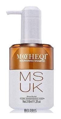 Шампунь для сухих, окрашенных и поврежденных волос с маслом Ши и гидролизованным кератином Nourishing Shampoo MOCHEQI MUSK