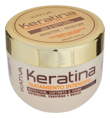 Маска для поврежденных и хрупких волос кератиновая интенсивно восстанавливающая Kativa