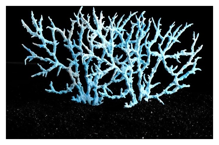 Коралл пластиковый большой 24,5 х 4 х 19 см, голубой
