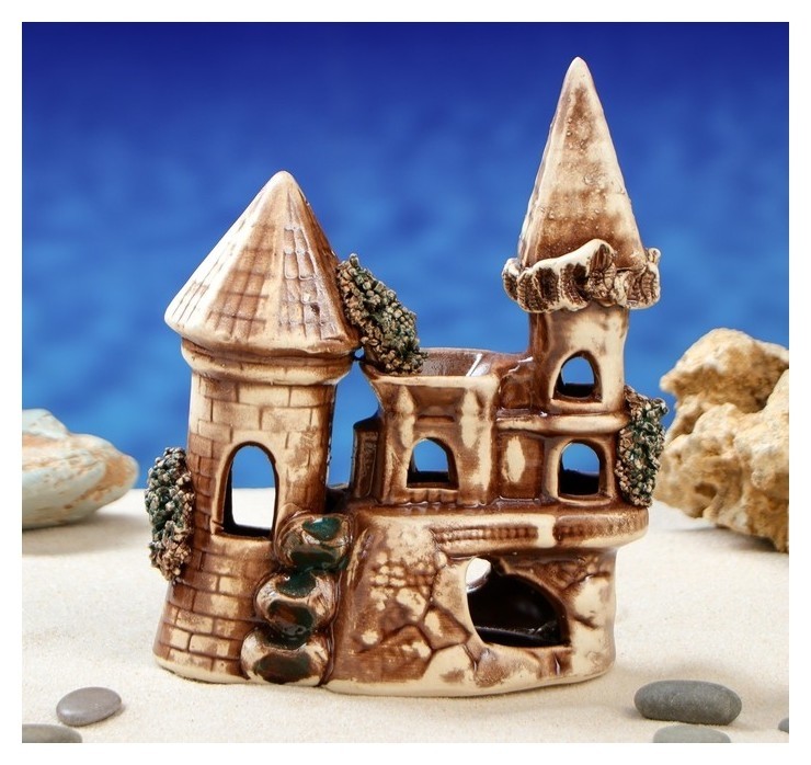 

Декорация для аквариума "Беседка", 9 х 15 х 19 см, микс