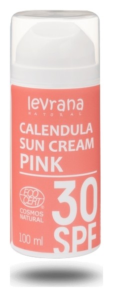 Крем для тела солнцезащитный Календула Pink 30 Spf Levrana