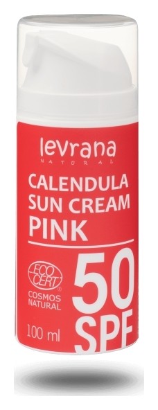 Крем для тела солнцезащитный Календула Pink 50 Spf Levrana