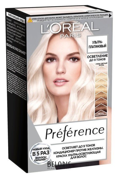 Краска для волос Preference Platinum L'Oreal