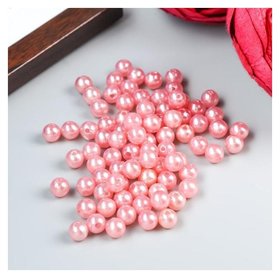 Набор декоративных бусин для творчества "Жемчуг розовый" d=0,8 см 20 гр Арт узор
