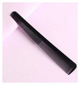 Расчёска комбинированная, скошенная, цвет чёрный 18,7 x 2,9 x 0,4 см Queen Fair
