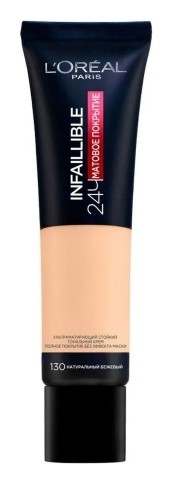

Тональный крем для лица Ультраматирующий стойкий Infaillible 24 Matte Foundation SPF 18, Тон 200 золотисто-песочный