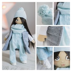 Интерьерная кукла набор для шитья Молли Арт узор