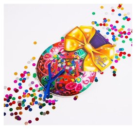 Конфетти «С Новым Годом!», шарик, цветные кругляши, 14 гр Страна Карнавалия