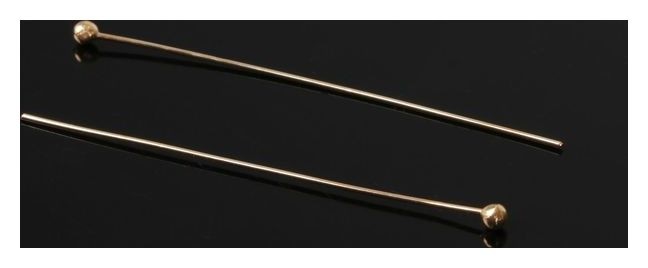 

Штифт с шариком СМ-1103-11, 4 см, 50 гр (±557 шт), цвет золото, Золотистый