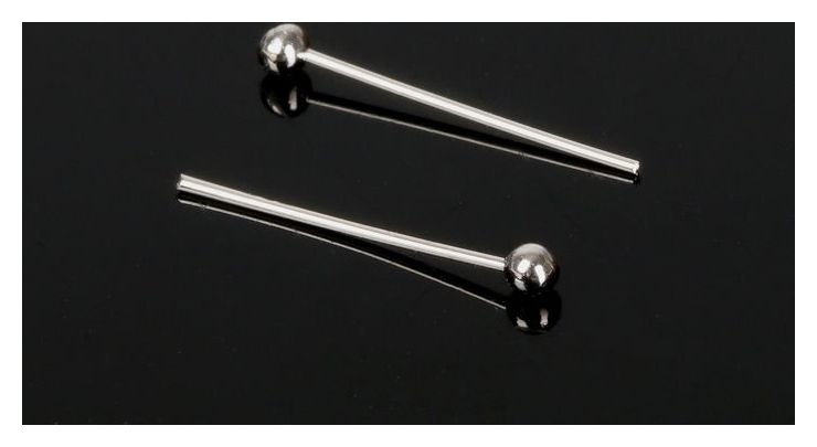 

Штифт с шариком СМ-1103-16, ,5 см, 50 гр (±1043 шт), цвет серебро, Серебристый