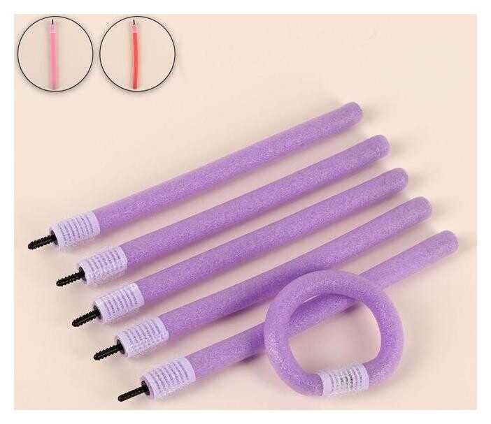 Бигуди «Бумеранг», с фиксатором, D = 1,2 см, 20 см, 6 шт  Queen Fair