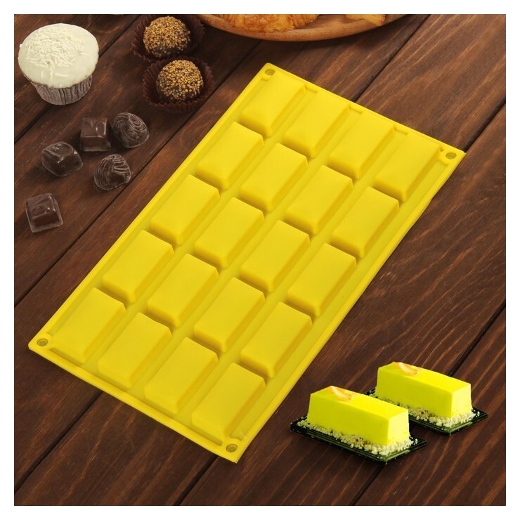 Форма для льда и шоколада «Слитки», 20 ячеек  Доляна