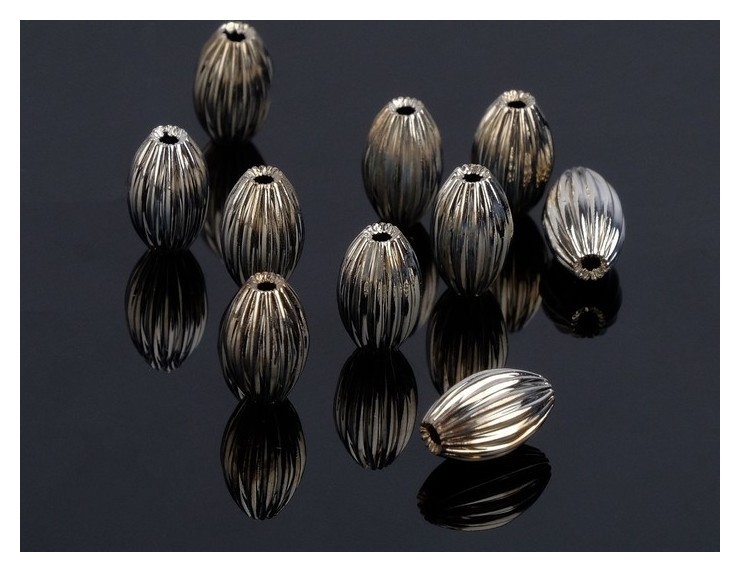 

Кримп (зажимная бусина) СМ-392 (набор 10шт), 5мм, цвет серебро, Серебристый