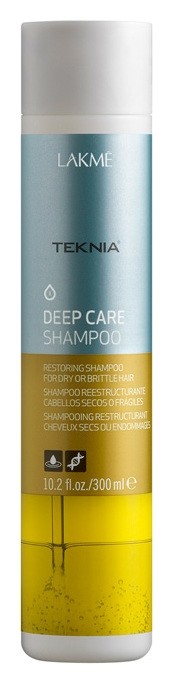 Восстанавливающий шампунь, для сухих или поврежденных волос "Teknia Deep Care Shampoo" Lakme