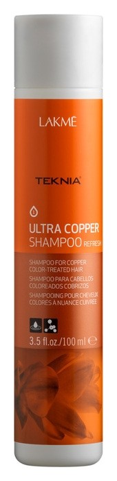 Шампунь для волос медных оттенков "Teknia Ultra Copper Shampoo Refresh" Lakme