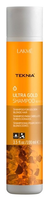 Шампунь для волос золотистых оттенков "Teknia Ultra Gold Shampoo" Lakme