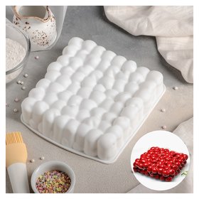 Форма для муссовых десертов и выпечки «Пузыри», 18,5×4,5 см, цвет белый Доляна