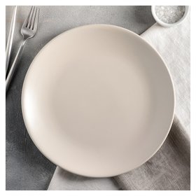 Тарелка обеденная «Пастель», 27 см, цвет крем-брюле Доляна