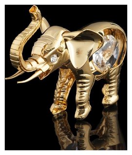 Сувенир «Слонёнок», 6×2,7×5 см, с кристаллами сваровски Swarovski Elements