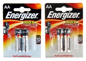 Батарейка алкалиновая Energizer Max +powerseal, AA, Lr6-2bl, 1.5в, блистер, 2 шт. Energizer