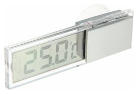 Термометр электронный на присоске прозрачный на батарейках, пластик LuazON Home
