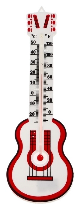 Термометр Luazon, уличный, гитара, пластик