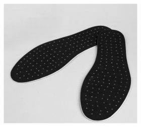 Стельки для обуви, универсальные, дышащие, 36-47 р-р, пара, цвет чёрный Onlitop
