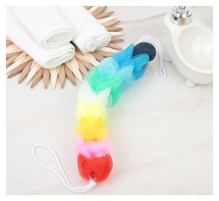 Мочалка для тела "Радуга" отзывы