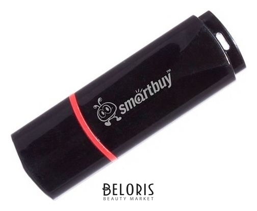 Флешка Smartbuy Crown Black, 8 Гб, Usb2.0, чт до 25 мб/с, зап до 15 мб/с, чёрная Smartbuy