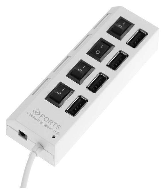 

Usb-разветвитель Luazon, 4 порта с выключателями, Микс