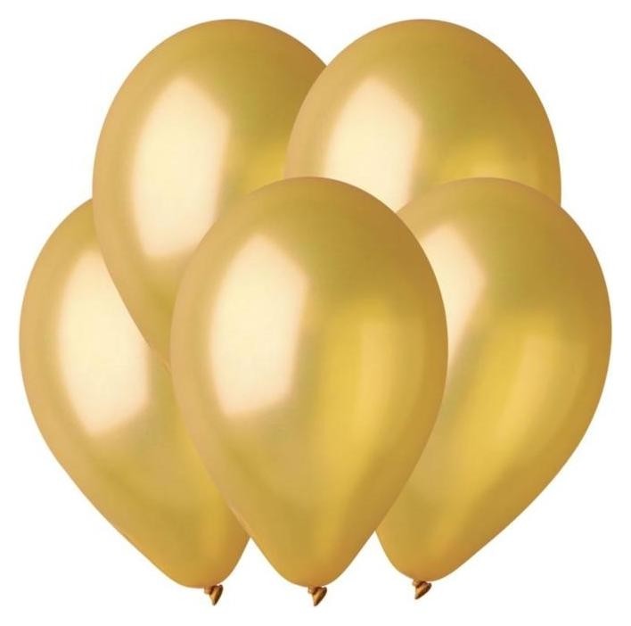 

Шар латексный 12", металл, набор 100 шт., Gold 39, Золотистый
