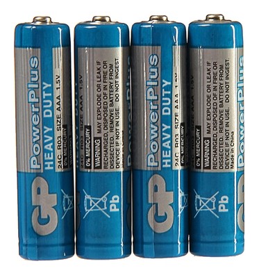 Батарейка солевая GP Powerplus Heavy Duty, Aaa, R03-4s, 1.5в, спайка, 4 шт.