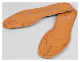 Стельки для обуви, универсальные, амортизирующие, дышащие, 35-46 р-р, пара, цвет коричневый Onlitop