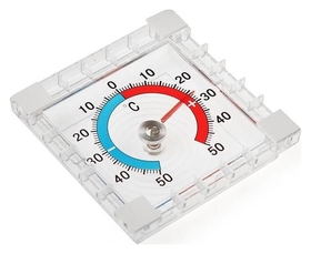 Термометр механический, уличный, квадратный, 8 × 8 см LuazON Home