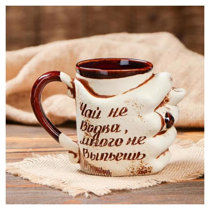 

Кружка для пива "Дуля" под шамот, 0,5 л, Коричневый