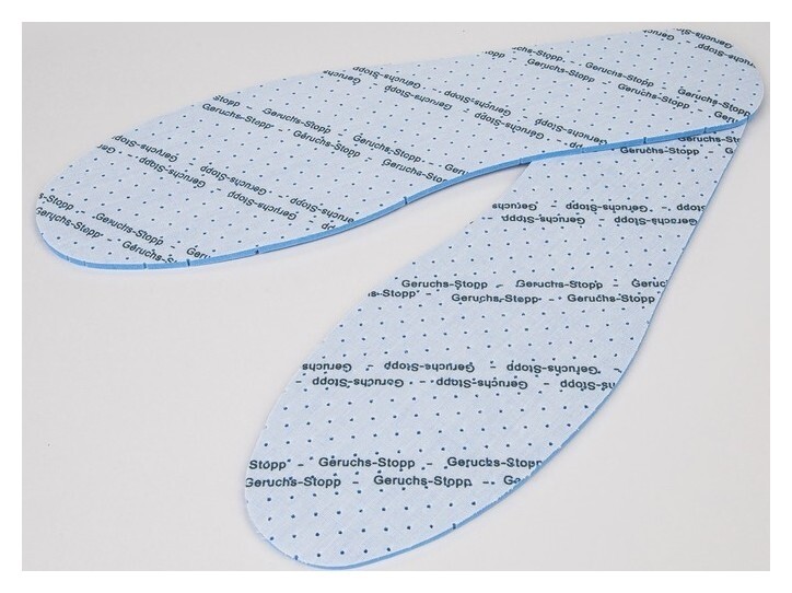 Стельки для обуви, универсальные, дышащие, с антибактериальным покрытием, 36-46 р-р, пара, цвет голубой  Onlitop