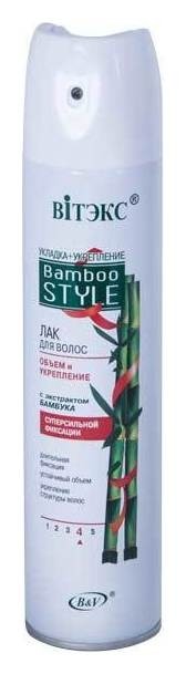 Лак для волос с укрепляющим действием бамбука суперсильной фиксации Белита - Витекс Bamboo Style