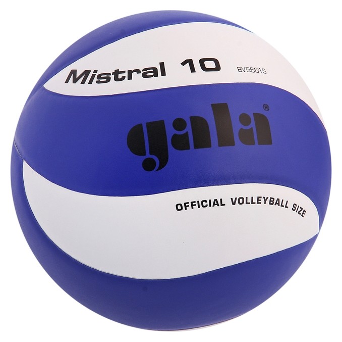 

Мяч волейбольный Gala Mistral 10, Bv5661s, размер 5, PU, бутиловая камера, клееный